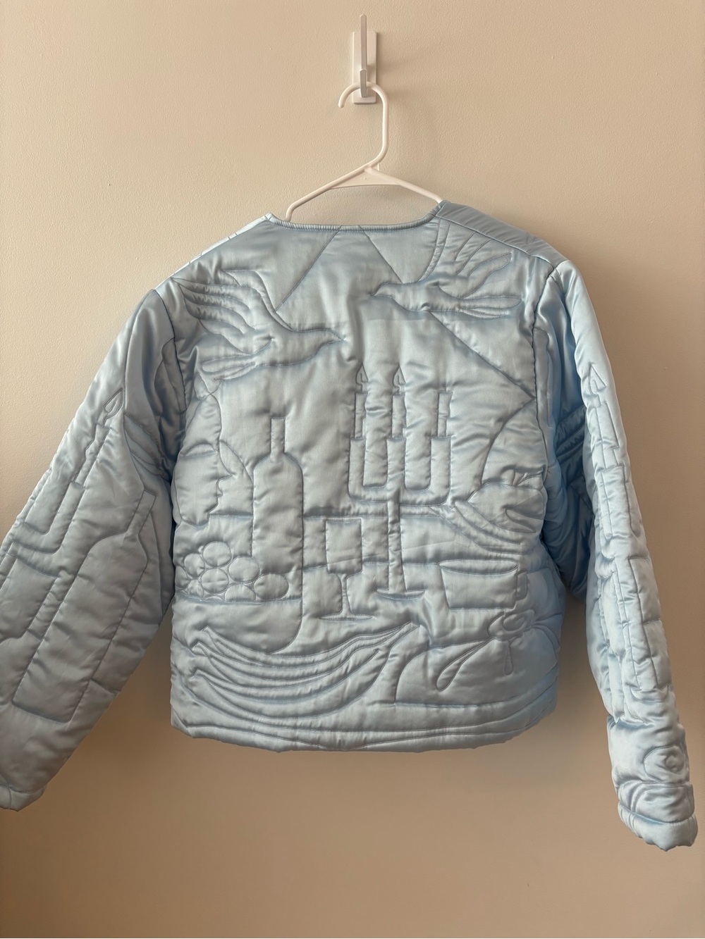 SAEMDI IRIS EMROIDERED SATIN JACKET SIZE SMALL - Picture 7 of 7